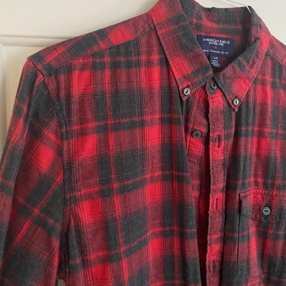 American Eagle Button Down Slim Fit Flannel